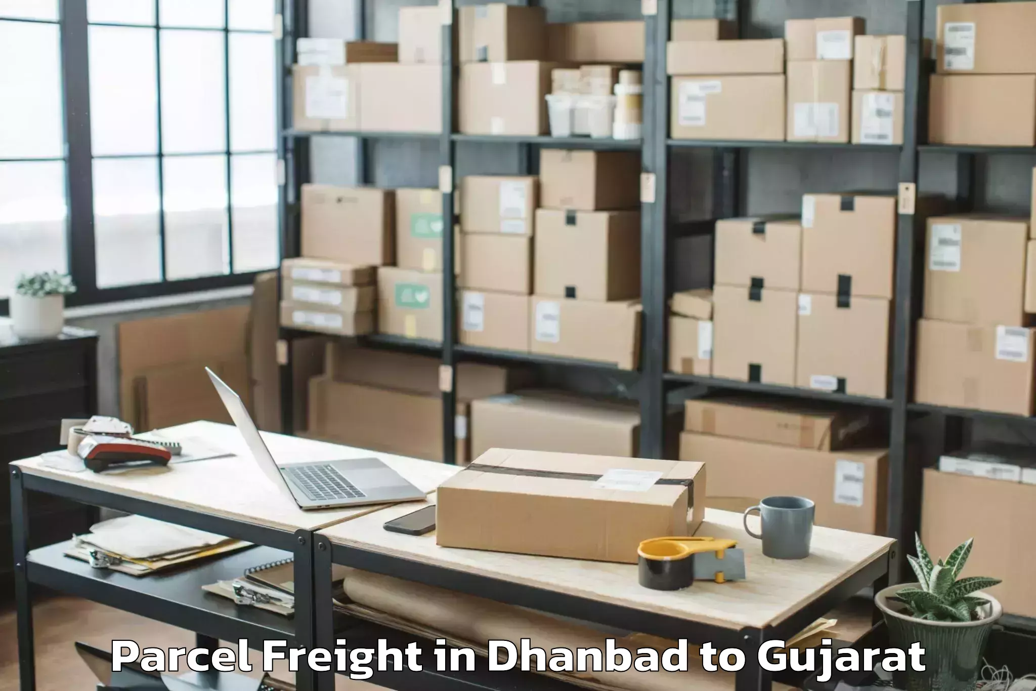 Hassle-Free Dhanbad to Gujarat University Ahmedabad Parcel Freight